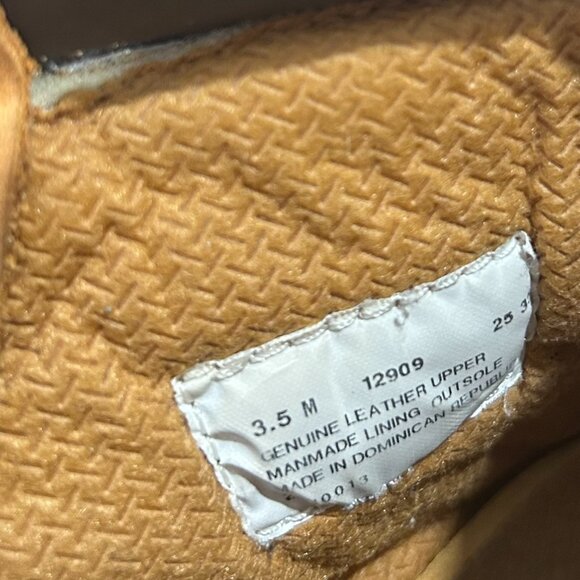 Timberland leather boots boys size 3.5 M Wheat Nubuck - Picture 7 of 7